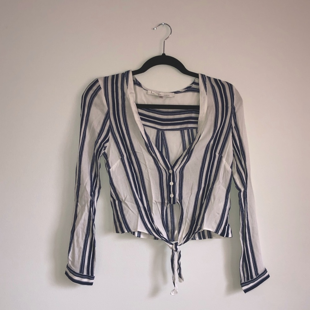 Lovers + Friends Tie Blouse